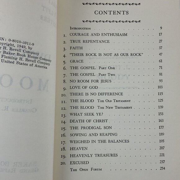 Great Pulpit Masters Dwight L Moody Paperback Book By Fleming H Revell 1972 - Picture 5 of 5